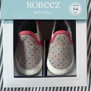 Polka Dot Polly Soft Soles Grey